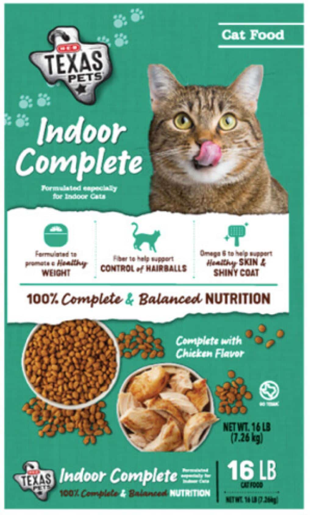 Heb Texas Pets Indoor Complete Dry Cat Food